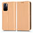 Custodia Portafoglio In Pelle Cover con Supporto C03X per Xiaomi Redmi Note 11 5G Oro