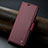 Custodia Portafoglio In Pelle Cover con Supporto C04S per Oppo Reno10 5G Rosso Rosa