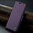 Custodia Portafoglio In Pelle Cover con Supporto C04S per Xiaomi Redmi Note 12R 5G Viola