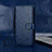 Custodia Portafoglio In Pelle Cover con Supporto C04X per Google Pixel 6a 5G Blu