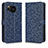 Custodia Portafoglio In Pelle Cover con Supporto C04X per Sharp Aquos Sense7 Plus Blu