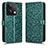 Custodia Portafoglio In Pelle Cover con Supporto C04X per Xiaomi Redmi Note 13 5G Verde