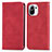 Custodia Portafoglio In Pelle Cover con Supporto C05 per Xiaomi Mi 11 5G Rosso