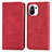 Custodia Portafoglio In Pelle Cover con Supporto C05 per Xiaomi Mi 11 Lite 4G Rosso