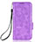 Custodia Portafoglio In Pelle Cover con Supporto C05X per Samsung Galaxy Z Fold5 5G Viola