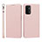 Custodia Portafoglio In Pelle Cover con Supporto D01T per OnePlus Nord N200 5G Rosa