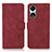 Custodia Portafoglio In Pelle Cover con Supporto D01Y per Huawei Honor X5 Plus Rosso