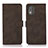 Custodia Portafoglio In Pelle Cover con Supporto D01Y per Nokia C02 Marrone