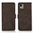 Custodia Portafoglio In Pelle Cover con Supporto D01Y per Nokia C110 Marrone