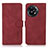 Custodia Portafoglio In Pelle Cover con Supporto D01Y per OnePlus 11R 5G Rosso