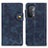 Custodia Portafoglio In Pelle Cover con Supporto D01Y per OnePlus Nord N200 5G Blu