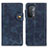 Custodia Portafoglio In Pelle Cover con Supporto D01Y per Oppo A54 5G Blu