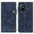 Custodia Portafoglio In Pelle Cover con Supporto D01Y per Oppo A94 5G Blu