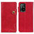 Custodia Portafoglio In Pelle Cover con Supporto D01Y per Oppo A94 5G Rosso