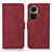 Custodia Portafoglio In Pelle Cover con Supporto D01Y per Oppo Reno10 5G Rosso