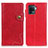 Custodia Portafoglio In Pelle Cover con Supporto D01Y per Oppo Reno5 F Rosso