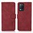 Custodia Portafoglio In Pelle Cover con Supporto D01Y per Realme 8 5G Rosso