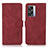 Custodia Portafoglio In Pelle Cover con Supporto D01Y per Realme V23i 5G Rosso