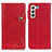 Custodia Portafoglio In Pelle Cover con Supporto D01Y per Samsung Galaxy S21 5G Rosso
