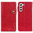 Custodia Portafoglio In Pelle Cover con Supporto D01Y per Samsung Galaxy S24 5G Rosso