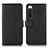 Custodia Portafoglio In Pelle Cover con Supporto D01Y per Sony Xperia 10 V Nero