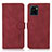 Custodia Portafoglio In Pelle Cover con Supporto D01Y per Vivo Y01 Rosso