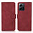 Custodia Portafoglio In Pelle Cover con Supporto D01Y per Xiaomi Redmi Note 12 4G Rosso