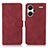 Custodia Portafoglio In Pelle Cover con Supporto D01Y per Xiaomi Redmi Note 13 Pro+ Plus 5G Rosso