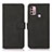 Custodia Portafoglio In Pelle Cover con Supporto D03Y per Motorola Moto G10 Power Nero