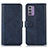 Custodia Portafoglio In Pelle Cover con Supporto D03Y per Nokia G42 5G Blu