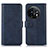 Custodia Portafoglio In Pelle Cover con Supporto D03Y per OnePlus 11 5G Blu