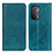 Custodia Portafoglio In Pelle Cover con Supporto D03Y per Oppo A74 5G Verde