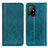 Custodia Portafoglio In Pelle Cover con Supporto D03Y per Oppo A95 5G Verde