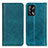 Custodia Portafoglio In Pelle Cover con Supporto D03Y per Oppo Reno6 Lite Verde