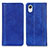 Custodia Portafoglio In Pelle Cover con Supporto D03Y per Samsung Galaxy A23 5G SC-56C Blu