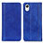 Custodia Portafoglio In Pelle Cover con Supporto D03Y per Samsung Galaxy A23s Blu