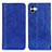Custodia Portafoglio In Pelle Cover con Supporto D03Y per Samsung Galaxy M04 Blu