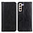 Custodia Portafoglio In Pelle Cover con Supporto D03Y per Samsung Galaxy S23 Plus 5G Nero