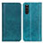 Custodia Portafoglio In Pelle Cover con Supporto D03Y per Sony Xperia 10 III Lite Verde