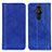 Custodia Portafoglio In Pelle Cover con Supporto D03Y per Sony Xperia PRO-I Blu
