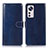 Custodia Portafoglio In Pelle Cover con Supporto D03Y per Xiaomi Mi 12 5G Blu