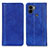 Custodia Portafoglio In Pelle Cover con Supporto D03Y per Xiaomi Redmi A1 Plus Blu