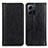 Custodia Portafoglio In Pelle Cover con Supporto D03Y per Xiaomi Redmi Note 12 4G Nero