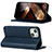 Custodia Portafoglio In Pelle Cover con Supporto D04T per Apple iPhone 13