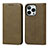 Custodia Portafoglio In Pelle Cover con Supporto D04T per Apple iPhone 14 Pro Max Verde