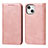 Custodia Portafoglio In Pelle Cover con Supporto D04T per Apple iPhone 15 Plus