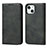 Custodia Portafoglio In Pelle Cover con Supporto D04T per Apple iPhone 15 Plus Nero