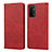 Custodia Portafoglio In Pelle Cover con Supporto D04T per OnePlus Nord N200 5G Rosso