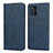 Custodia Portafoglio In Pelle Cover con Supporto D04T per Oppo Find X3 5G Blu