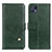 Custodia Portafoglio In Pelle Cover con Supporto D04Y per Motorola Moto G50 5G Verde